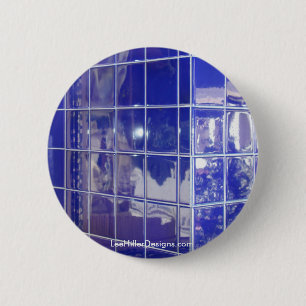 Hot Springs, AR BlueTile Reflection Geschenke Bekl Button
