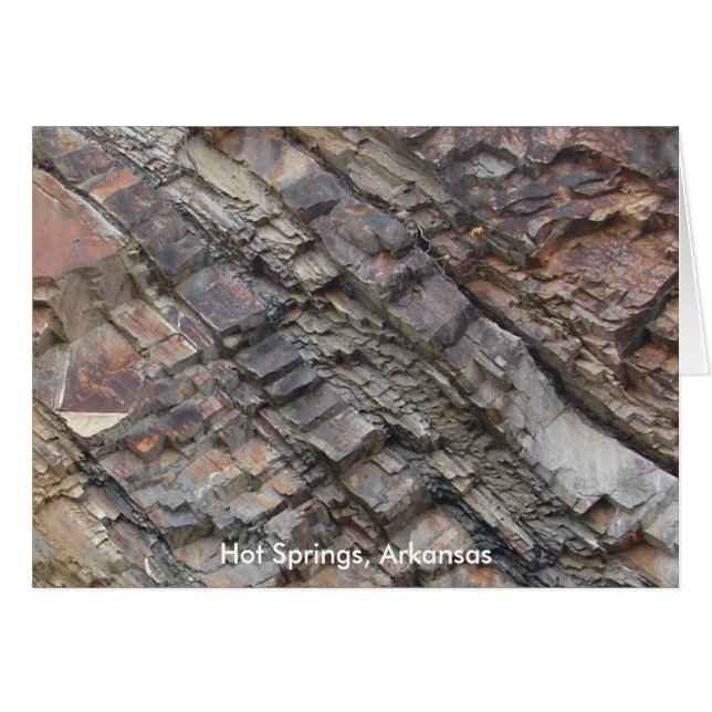 Hot Springs, AR Rock Layers Central Avenue (Vorderseite (Horizontal))