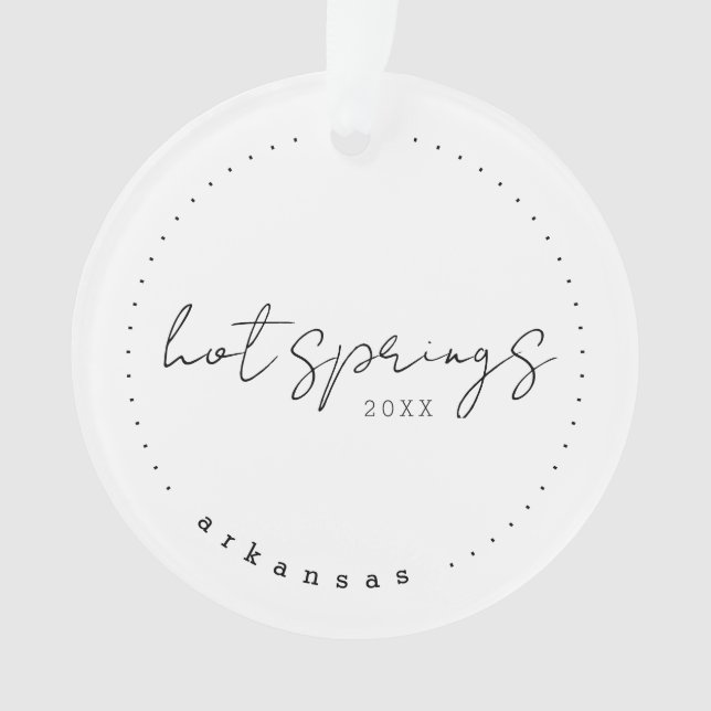 Hot Springs, Arkansas AR Travel Vereinigte Staaten Ornament (Vorderseite)