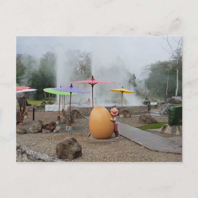 Hot Springs in Chiang Mai Thailand Postkarte (Vorderseite)