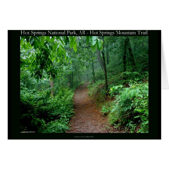 Hot Springs National Park, AR Fading Fog Geschenke (Vorderseite (Horizontal))