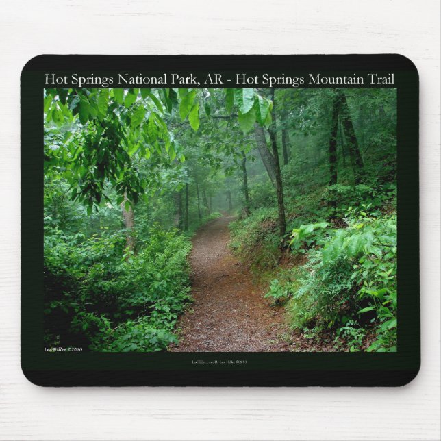 Hot Springs National Park, AR Fading Fog Geschenke Mousepad (Vorne)
