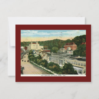 Hot Springs National Park, AR Vintag Vintag Postkarte