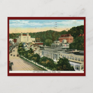 Hot Springs National Park, AR Vintage Antik Postkarte