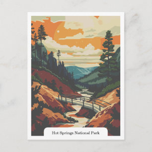 Hot Springs National Park, Arkansas USA Postkarte