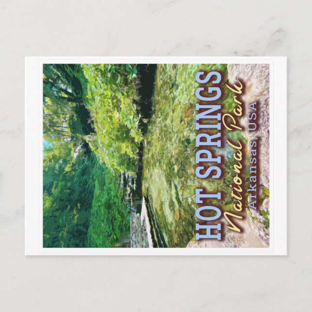 HOT SPRINGS NATIONAL PARK - ARKANSAS VEREINIGTE ST POSTKARTE (Vorderseite)