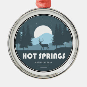 Hot Springs National Park Hirsche Ornament Aus Metall