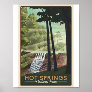 Hot Springs National Park Litho Poster