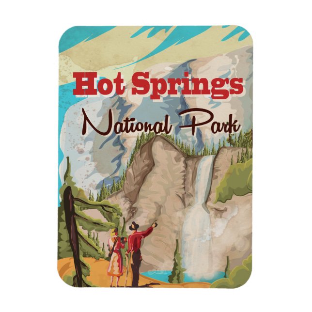 Hot Springs National Park Reiseplakat Magnet (Vertikal)