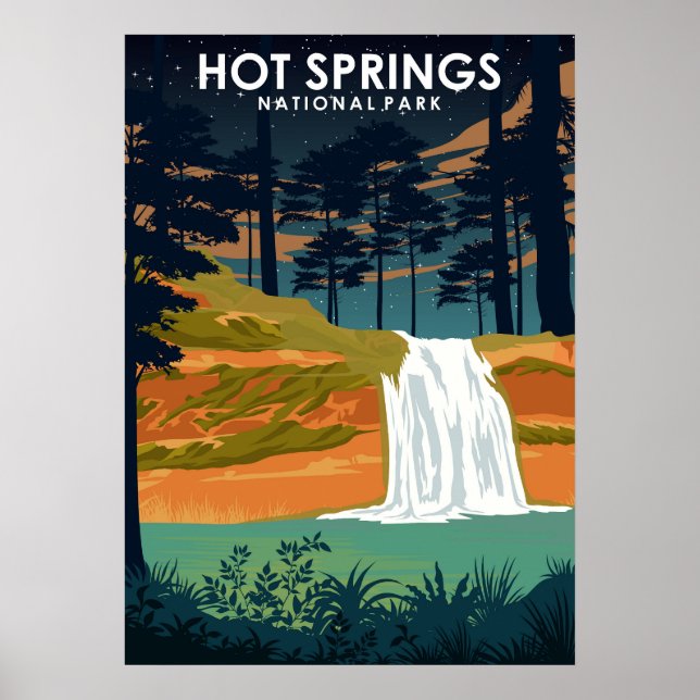 Hot Springs National Park Travel Poster (Devant)