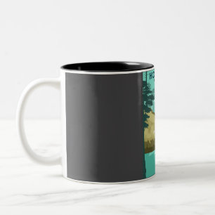 Hot Springs National Park Travel Poster Zweifarbige Tasse
