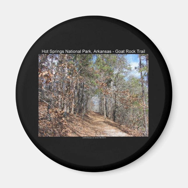 Hot Springs Nationalpark, AR Goat Rock Trail Magnet (Vorne)