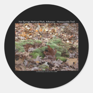 Hot Springs Nationalpark, AR - Honeysuckle Trail Runder Aufkleber