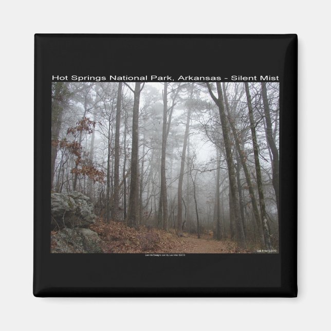 Hot Springs Nationalpark, AR Silent Mist Geschenke Magnet (Vorne)