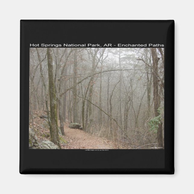 Hot Springs Nationalpark, AR - verzauberte Wege Magnet (Vorne)