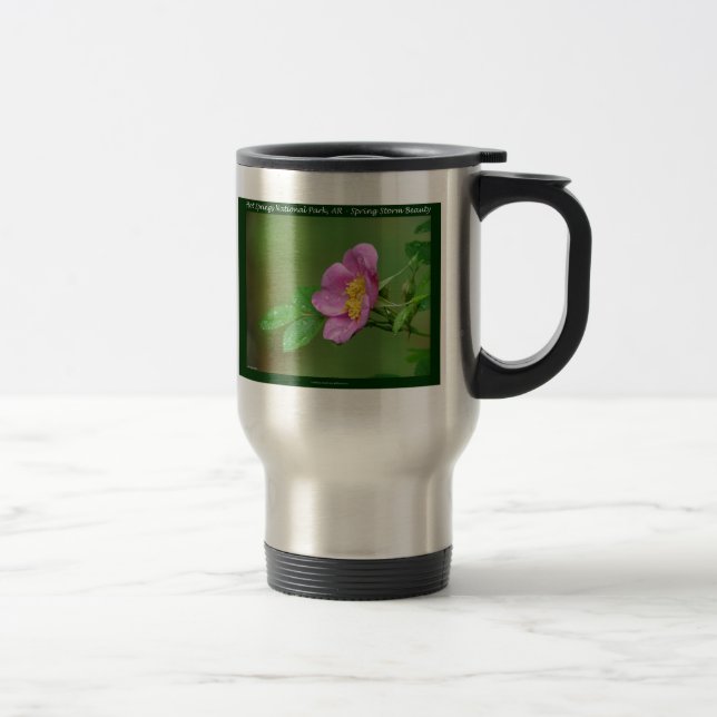 Hot Springs Nationalpark, AR Wild Rose Geschenke Reisebecher (Rechts)