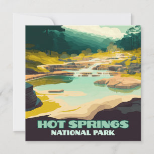 Hot Springs Nationalpark Arkansas Vintag Retro