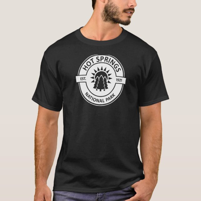 Hot Springs Nationalpark Sun Trees Premium T-Shirt (Vorderseite)
