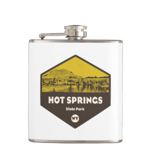 Hot Springs Staat Park Wyoming Flachmann