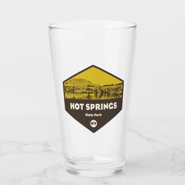 Hot Springs Staat Park Wyoming Glas (Vorderseite)