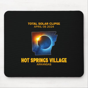 Hot Springs Village Arkansas 2024 Total Solar Ecli Mousepad