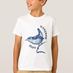 Hot Springs Zaunkönig-Logo Nationalpark T-Shirt