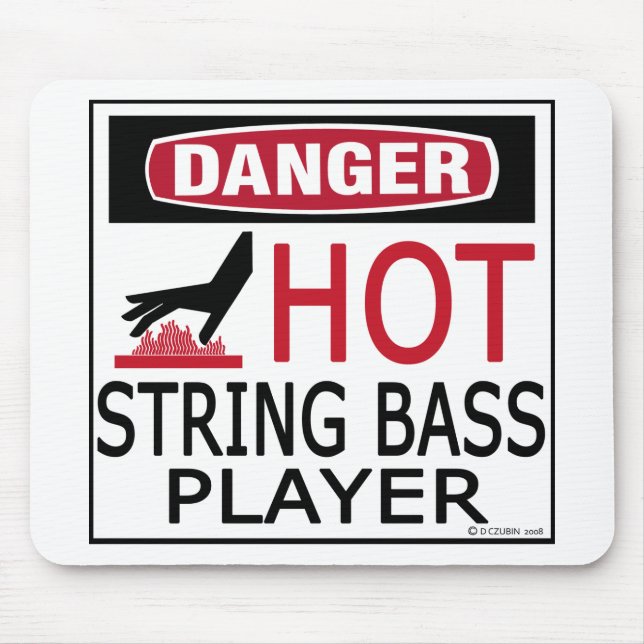 Hot String Bass Player Mousepad (Vorne)