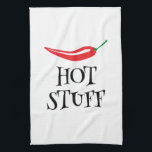 Hot Stube lustig würzig Cayenne Chili Pfeffer Geschirrtuch<br><div class="desc">Hot Stuff lustige würzige rote Cayenne Chili Pfeffer Küchentuch. Geruchliches Design mit lustiger Typografie-Vorlage. Fügen Sie Ihren eigenen Namen,  Monogramm oder lustiges Zitat / Sprichwort. Niedliche personalisierte Geschenkidee für Grillmeister,  Koch,  Koch,  Ehemann,  Ehefrau etc. Ideal zum Grillen,  Kochen,  Backen und vieles mehr. Geeignet für Damen und Herren.</div>