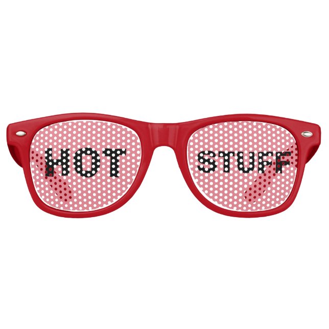 HOT STUFF FUNNY PARTY SUNGLASSEN PARTYBRILLE (Vorderseite)