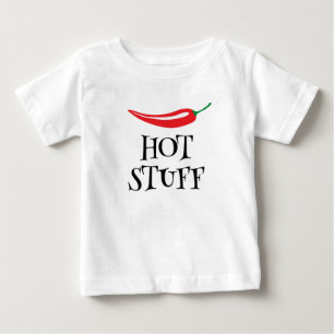 Hot Stuff lustige würzige Cayenne Chili Pfeffer Baby T-shirt