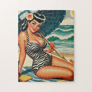 Hot Summer Beach Button