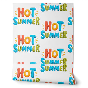 Hot Summer - Hot Summer Season Briefmarke Tapete