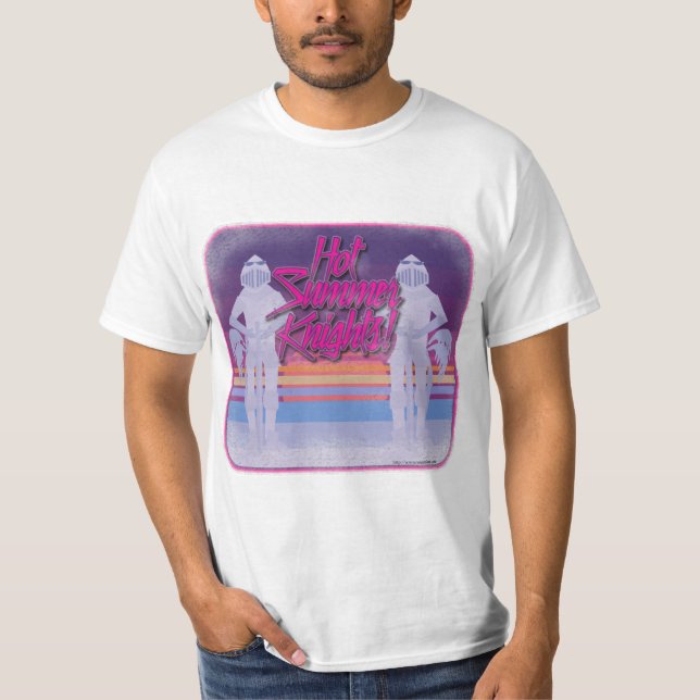 Hot Summer Knights Funny Season Spaß T-Shirt (Vorderseite)