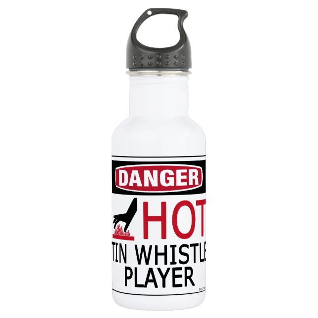 Hot Tin Whistle Player Trinkflasche (Vorderseite)