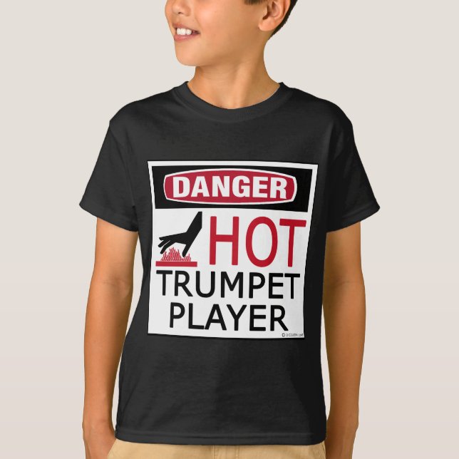 Hot Trumpet Player T-Shirt (Vorderseite)