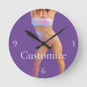 Hot Tub Club Thunder_Cove Runde Wanduhr