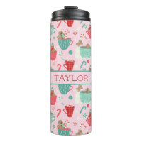Hot Tub Niedliches Pink-Kakao-Muster