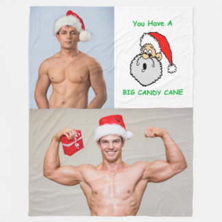 Hot Typ Sexy Muscle Stucks Weihnachtsmannmützen Fu Fleecedecke