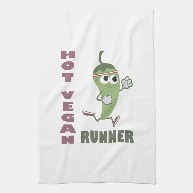 Hot Vegan Runner Handtuch (Vertikal)