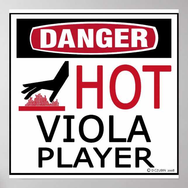 Hot Viola Player Poster (Vorne)