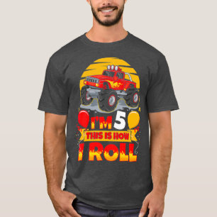 Hot Wheels Birthday Im 5. T-Shirt