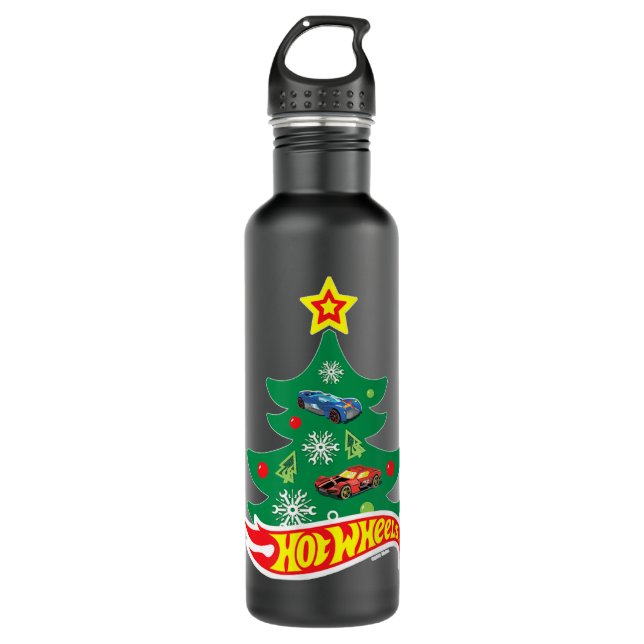 Hot Wheels Hot Wheels Christmas Tree Edelstahlflasche (Vorderseite)