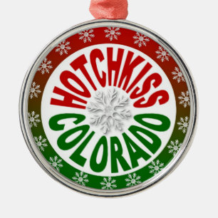 Hotchkiss Colorado Roter Schneeflocke Ornament Aus Metall