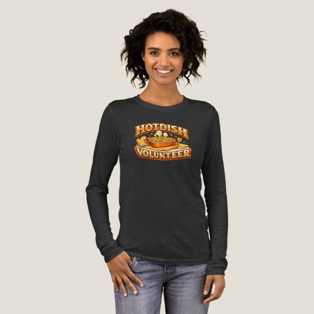 HOTDISH-Freiwilliger Tri-Blend Shirt (Volle Vorderseite)