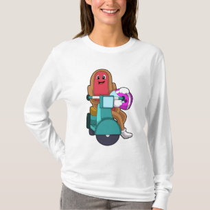 Hotdog als Biker mit Scooter.PNG T-Shirt
