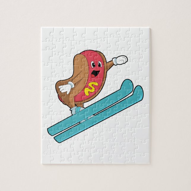 Hotdog als Ski-Jumper mit Ski.PNG (Vertikal)