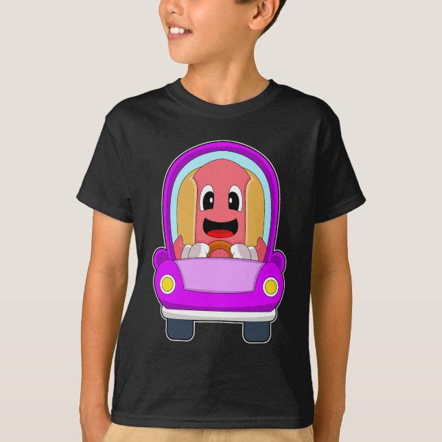 Hotdog-Auto T-Shirt (Vorderseite)