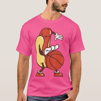 Hotdog Basketball T-Shirt