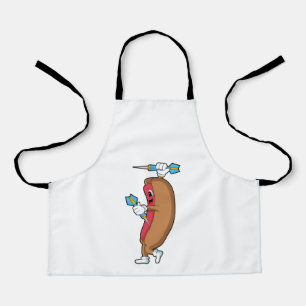 Hotdog bei Darts mit Dart.PNG Schürze