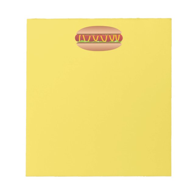 Hotdog-Bild Notizblock (Vorderseite)